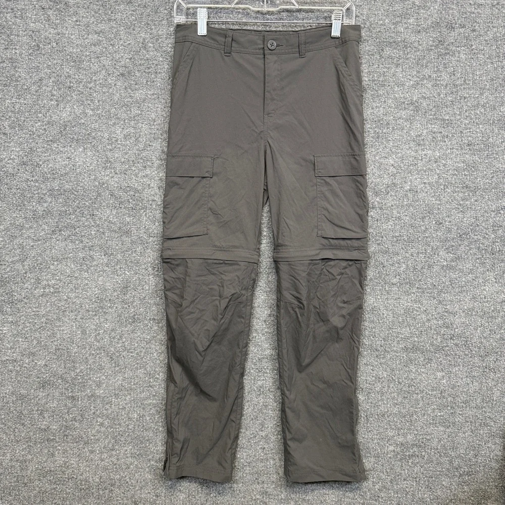 REI Co-op Kids Large 14-16 Cargo Pants Gray Sahara Convertible Hiking Outdoors